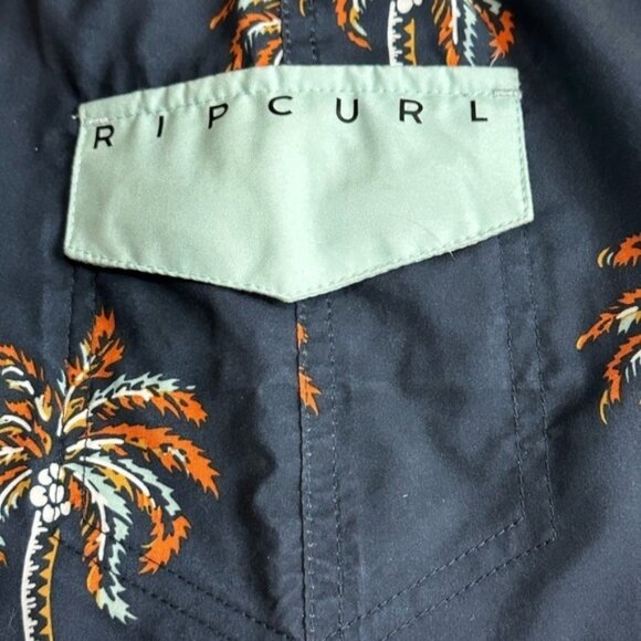Rip Curl Mirage Palm Daze Blue Swim Shorts Size 2 - Picture 9 of 10